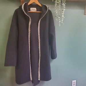 Claudia Collezioni |  Full Length Wool Sweater Coat